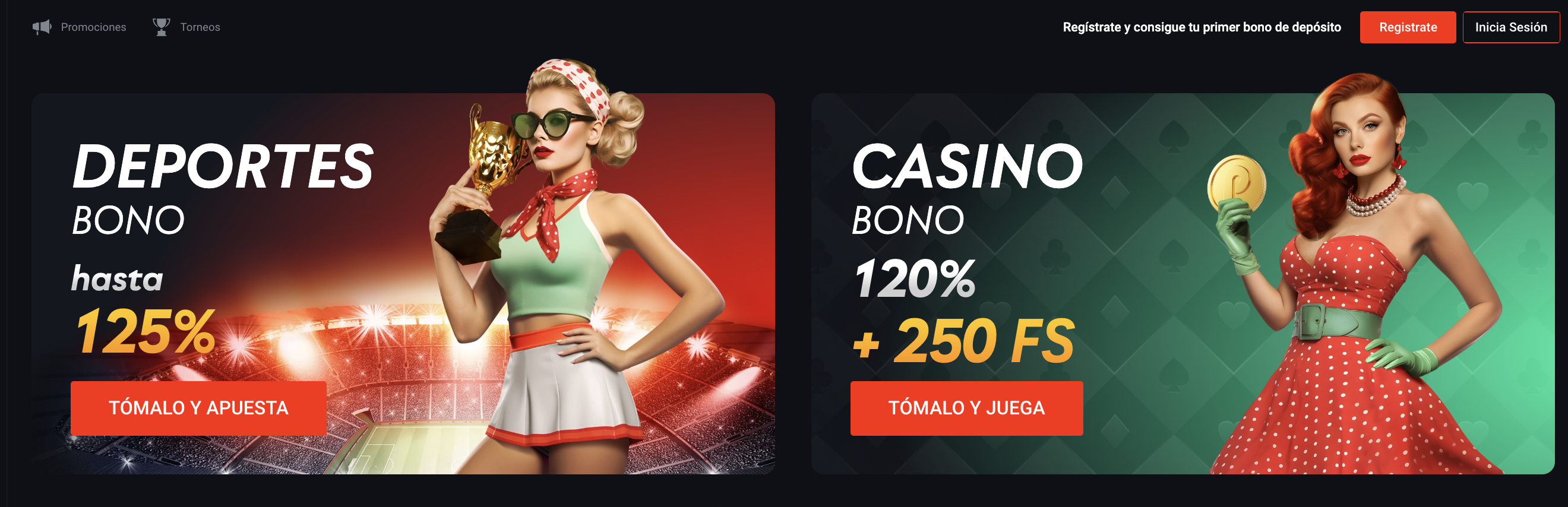 Bono welcome 450% + 250 giros Pin Up Chile